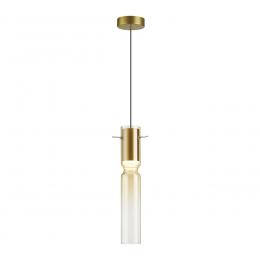 Odeon light 5058/5LA PENDANT ODL24 323 золотой/янтарный/металл/стекло Подвес LED 5W 3000K SCROW  - 3 купить